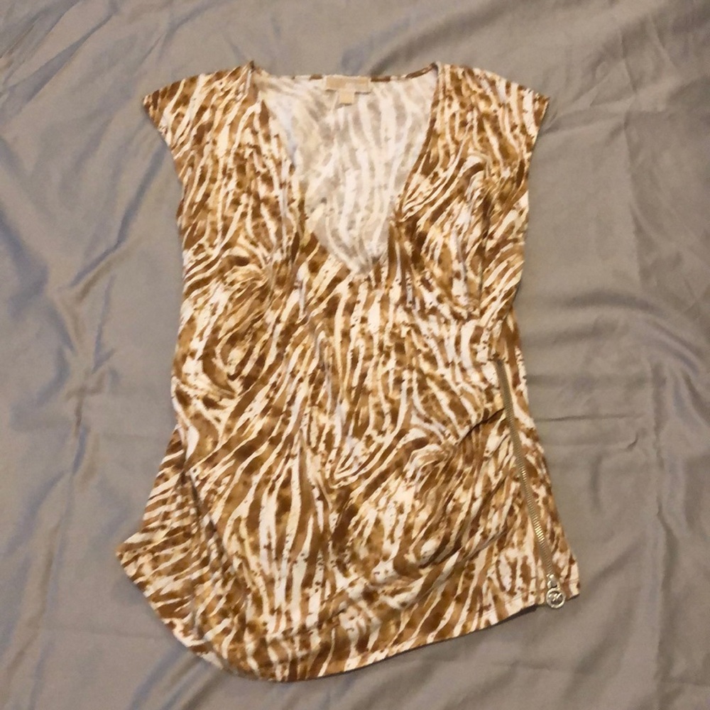 Faux wrap Michael Kors top